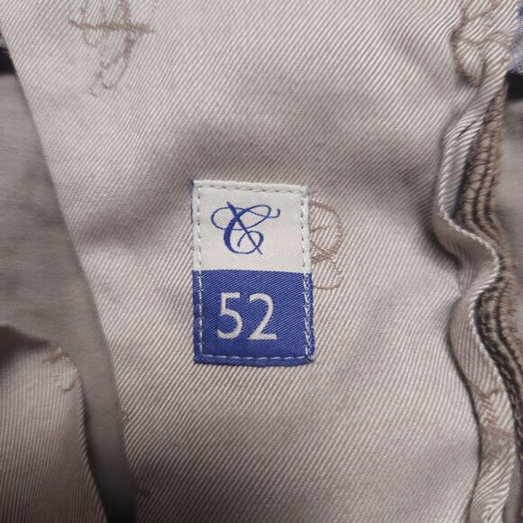 Canali Chino Pants Mens Size 54 (Fit 36x30) Cotton Silk Blend Made in Italy - Picture 5 of 13